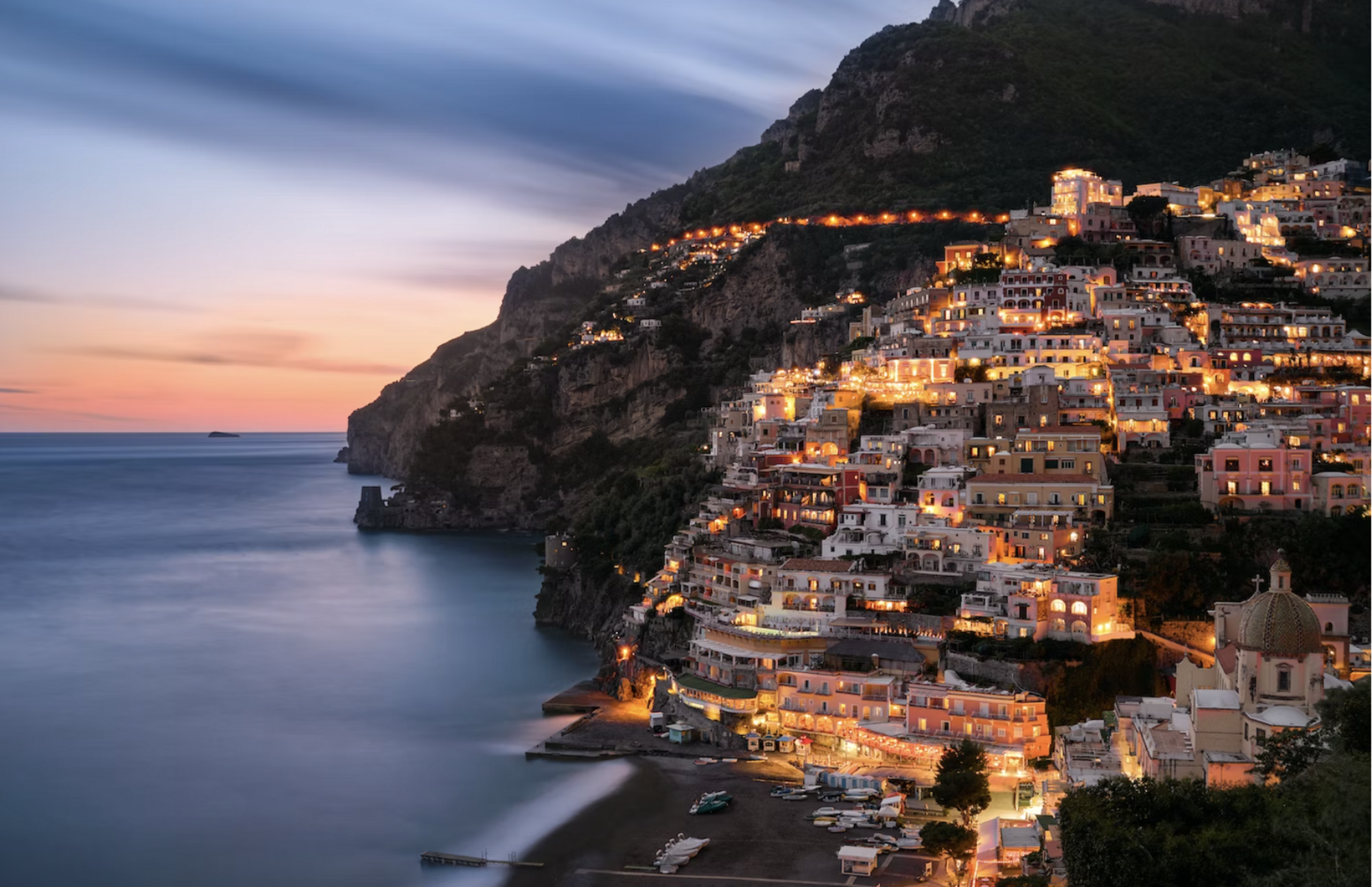 A night in a hotel on the Amalfi Coast